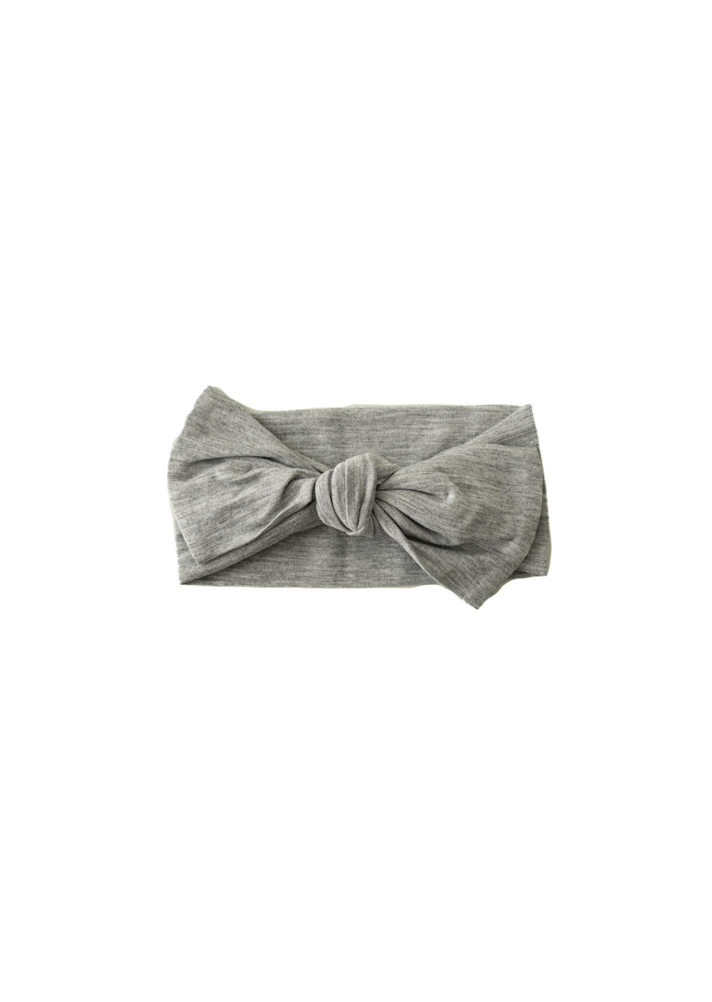 NEWBORN BOW IN HEATHERED GRAY