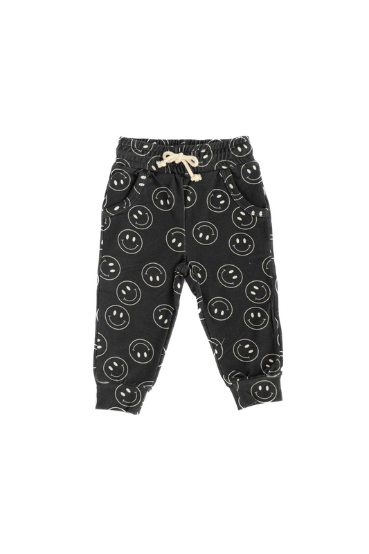 ULTIMATE JOGGER IN CHARCOAL SMILEY