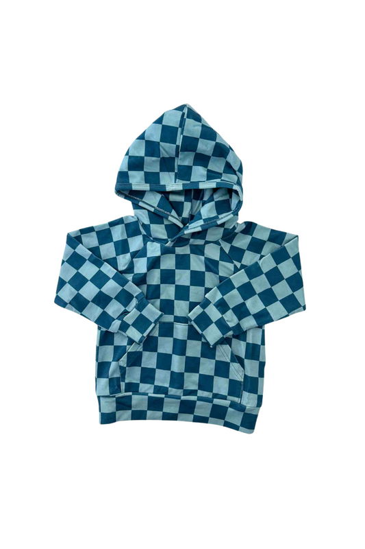 ULTIMATE HOODIE IN BLUE CHECK