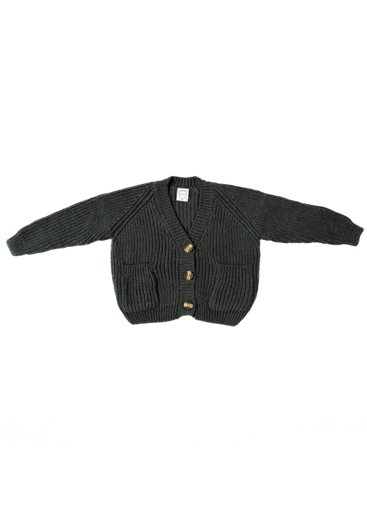 CARDIGAN IN CHARCOAL