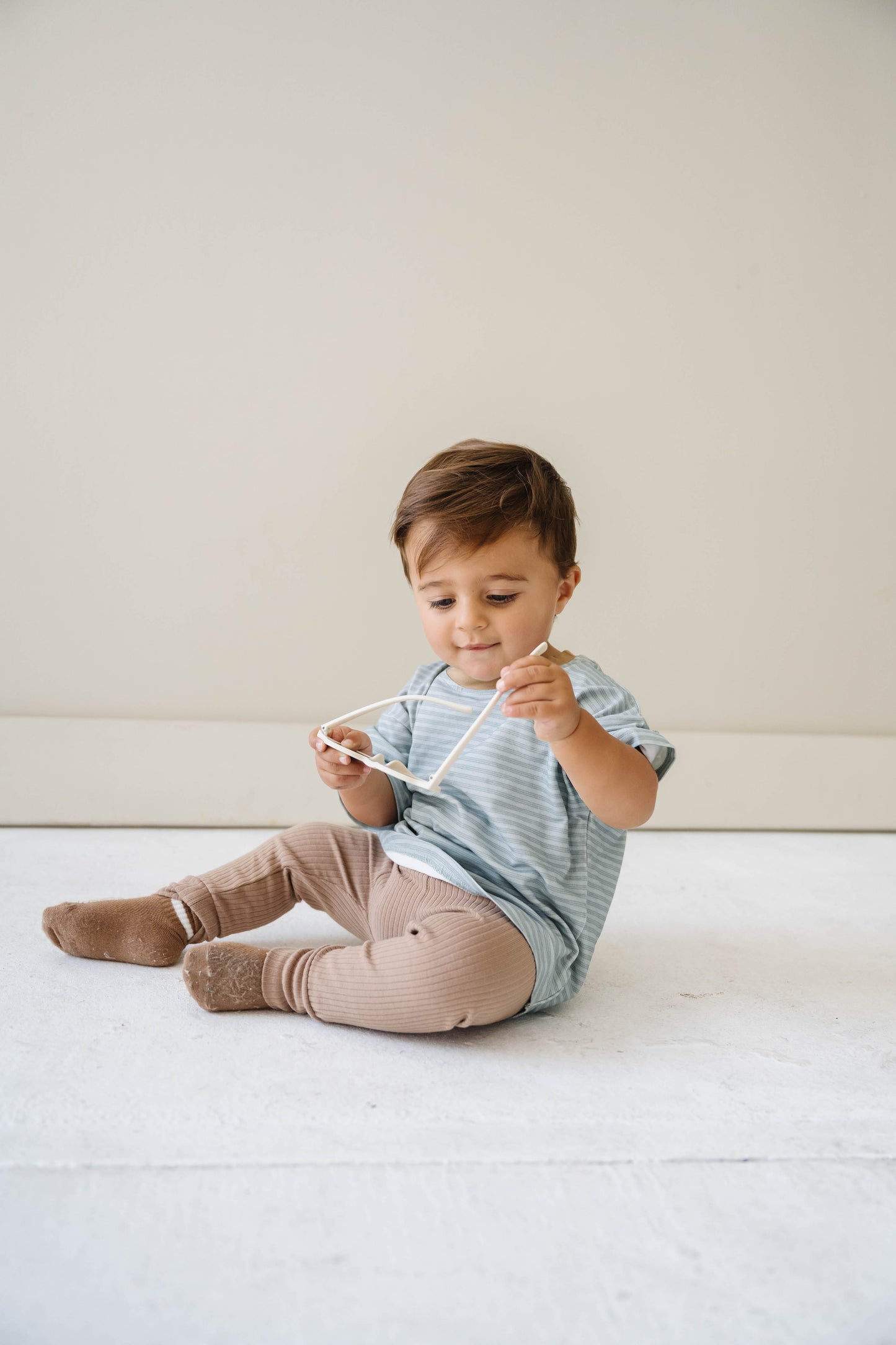 RIBBED LOUNGE PANT IN MOCHA