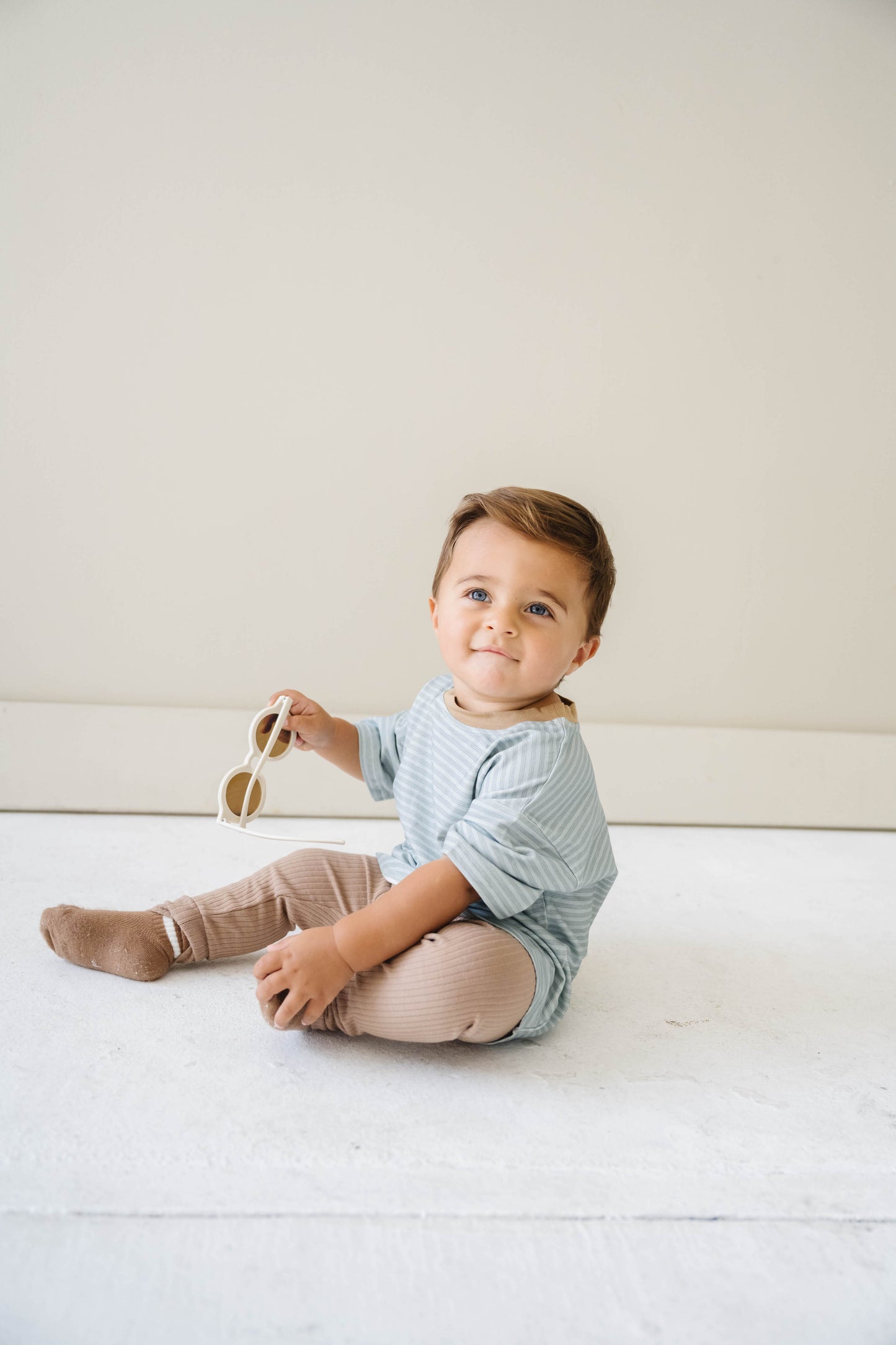 RIBBED LOUNGE PANT IN MOCHA