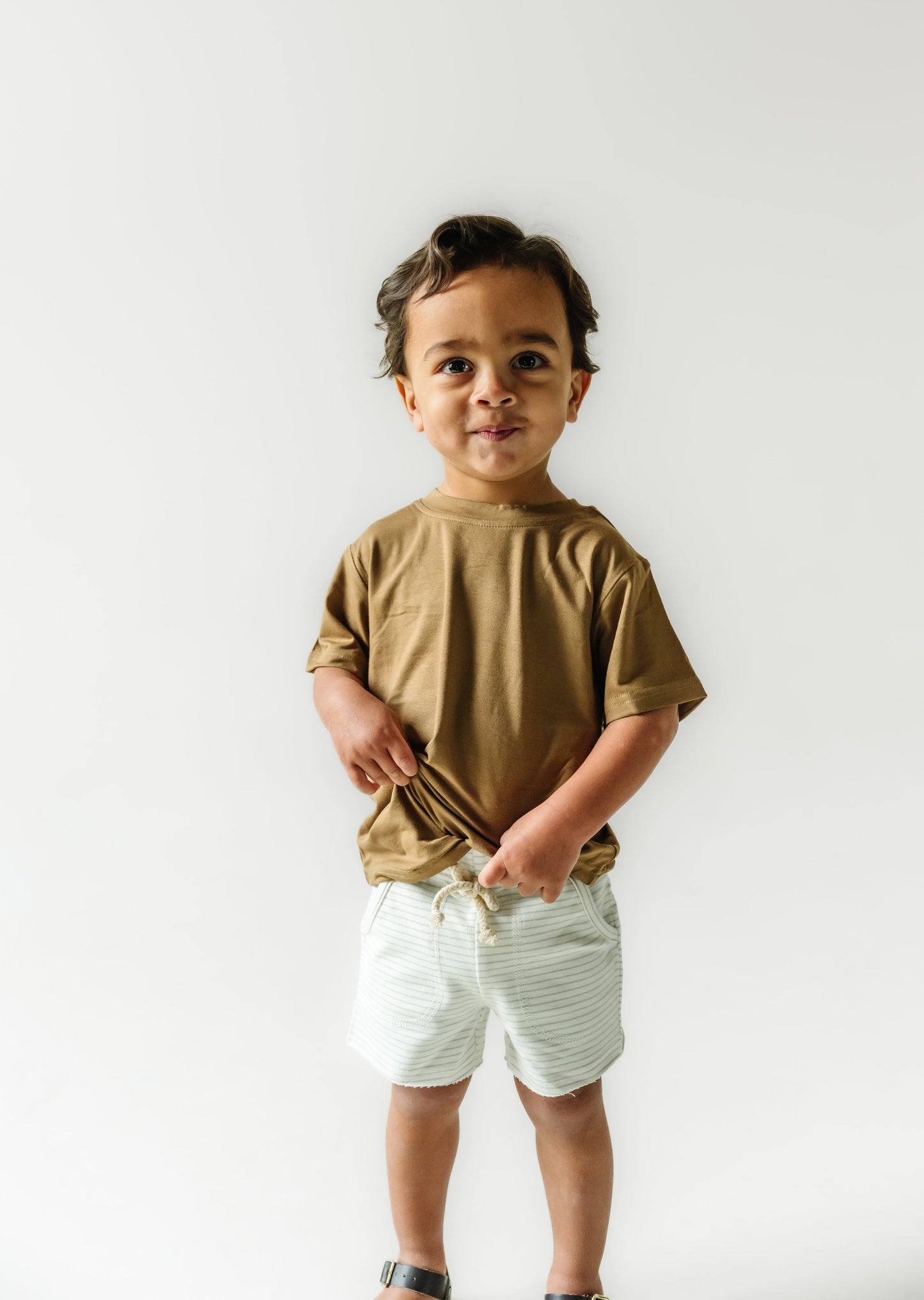 BAMBOO TEE IN TOFFEE