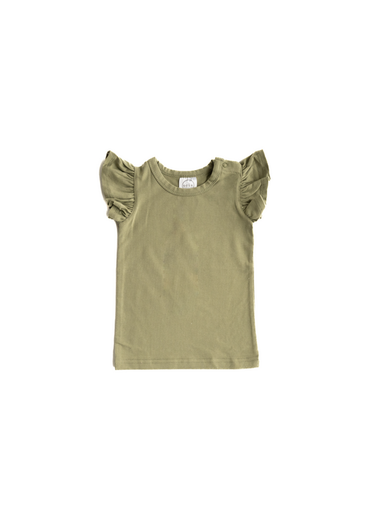 SAGE FLUTTER TEE