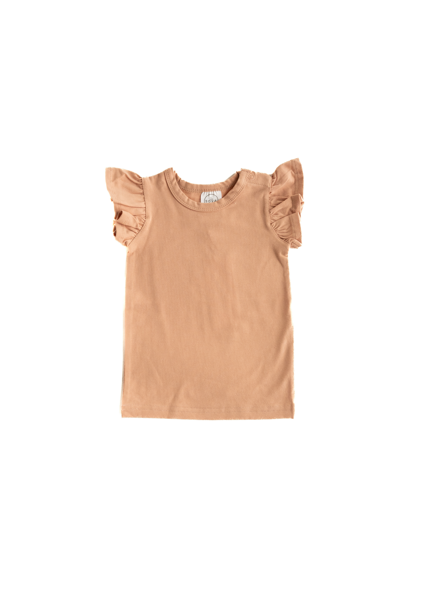 PEACH FLUTTER TEE