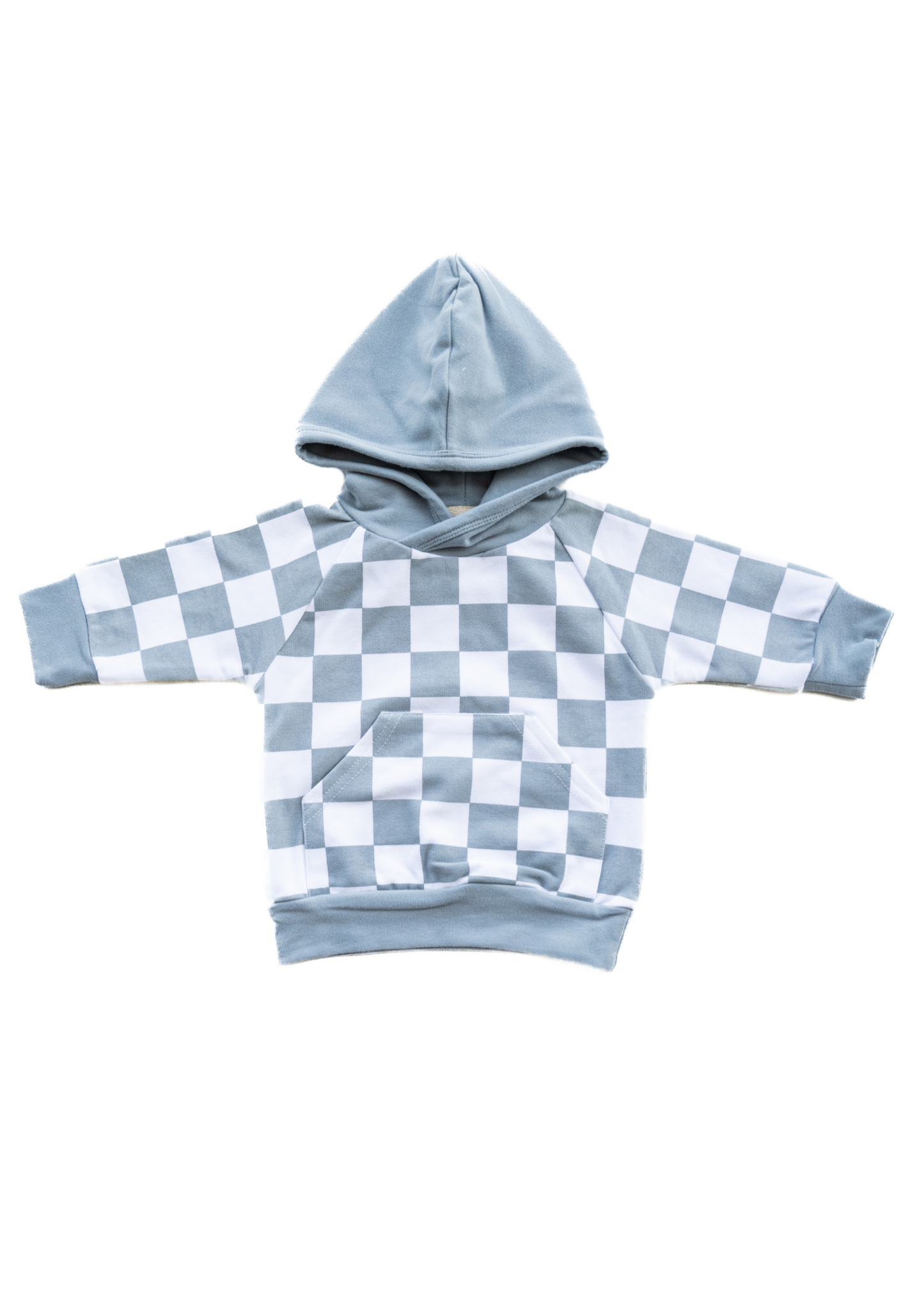 ULTIMATE CHECK HOODIE IN BABY BLUE