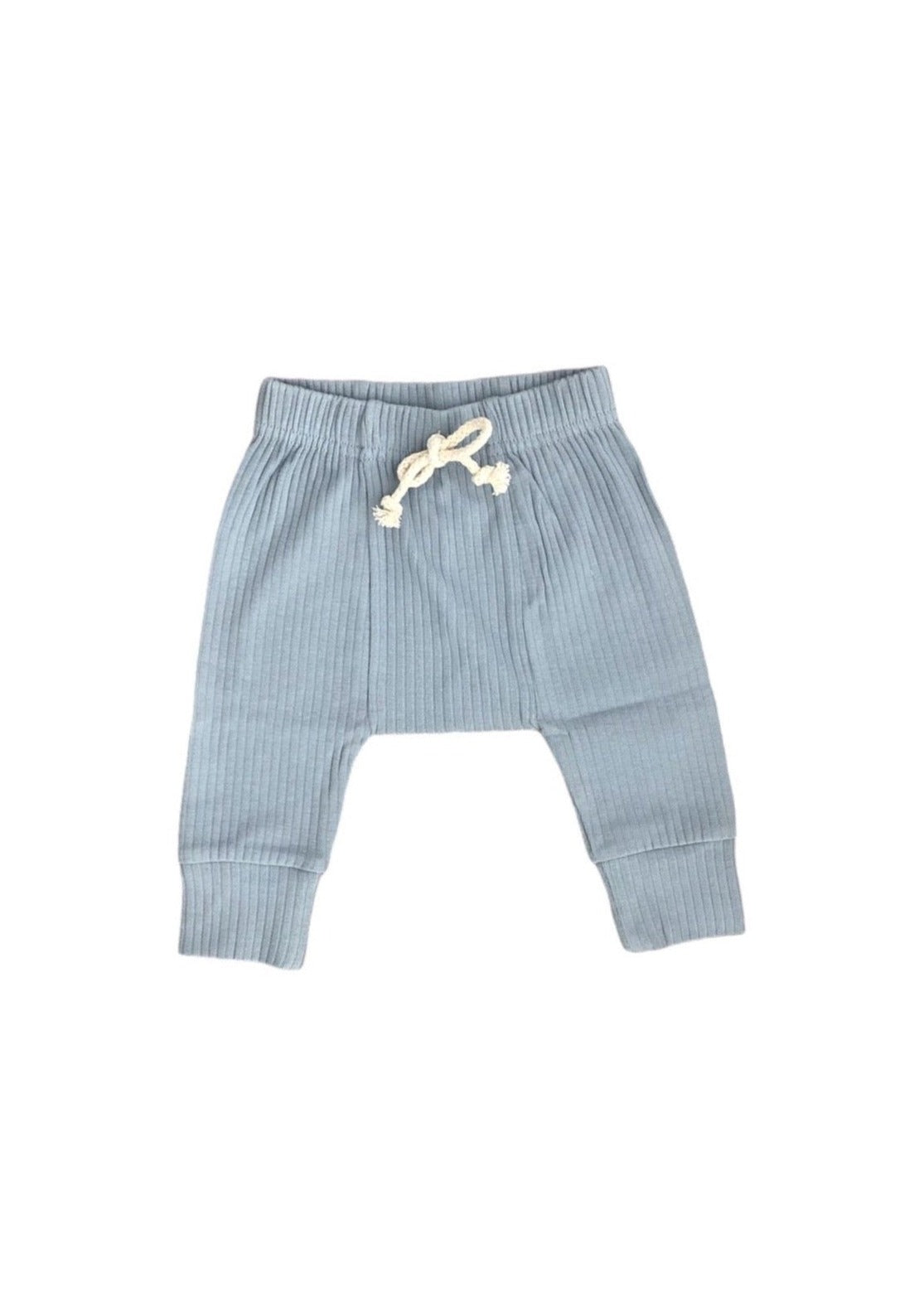 RIBBED LOUNGE PANT IN BABY BLUE – SOVA
