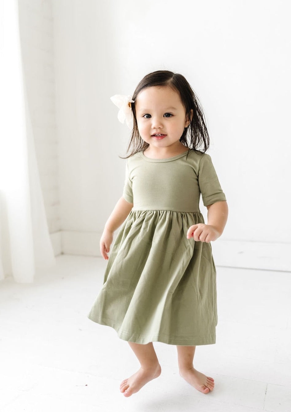 PLAY DRESS IN SAGE