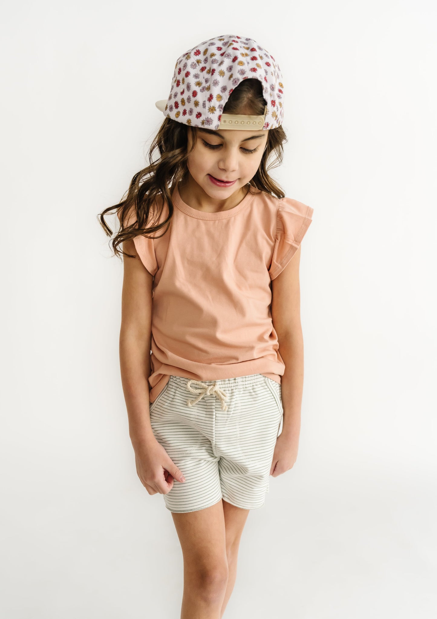 PEACH FLUTTER TEE